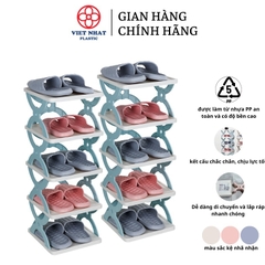 Kệ Để Giày Dép Chữ X 5 Tầng 5582 Việt Nhật, Kệ X Dễ Tháo Lắp Chịu Lực Tốt, Độ Bền Cao