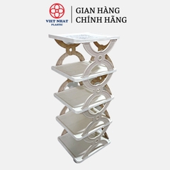 Kệ Để Giày Dép Chữ X 5 Tầng 5582 Việt Nhật, Kệ X Dễ Tháo Lắp Chịu Lực Tốt, Độ Bền Cao