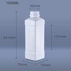 CHAI NHỰA HDPE ĐỰNG HÓA CHẤT NÔNG NGHIỆP; DUNG TÍCH 1000ML - 3000ML