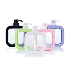 CHAI DẦU GỘI/SỮA TẮM DÁNG VUÔNG NHỰA PET ; DUNG TÍCH 300ML - 500ML