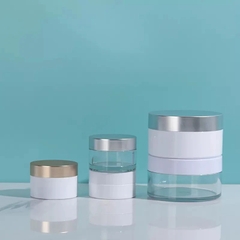 HŨ NHỰA PET ĐỰNG KEM DƯỠNG DA NẮP NHỰA XI MẠ ; DUNG TÍCH 300ML - 1000ML