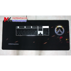 Tấm lót chuột cỡ 90*40 cm dày 4mm, hình logo Overwatch