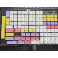 Bộ keycap XDA Ice Cream cho bàn phím cơ, 144 nút thick PBT in dyesub