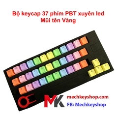 Bộ keycap 37 phím Rainbow PBT xuyên led cho bàn phím cơ