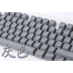 Bộ keycap 104+2 phím pbt double shot xuyên led - Xám