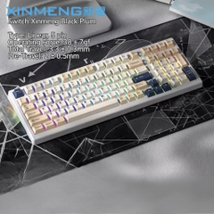 Bàn phím cơ Xinmeng X98 Pro - LED RGB Cao Cấp - Hotswap 5 Pin, Lót Foam, mạch xuôi - MKSHOP