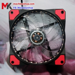 Quạt máy tính Led 5 màu, đơn màu 12cm 33 bóng