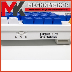 BÀN PHÍM HELLO GANSS HS87T - 3 modes / RGB / PBT Double shot / Gateron Yellow Pro