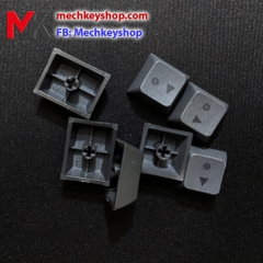 Bộ nút Keycap GK64 GK64s chất liệu PBT in Dye Sub (Xám đậm)