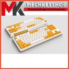 Bàn phím cơ FL-Esports CMK87 Yellow & White 3 Mode (Type-C / Bluetooth / 2.4G) - Hàng chính hãng