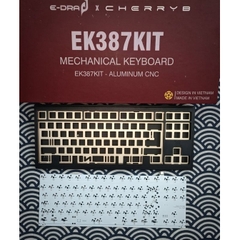 Bộ kit bàn phím cơ Edra x CherryB EK387 Aluminium (Neo87) Đen WKL