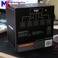 Bộ quạt tản nhiệt Fan Aigo Dual Ring RGB 5 fan kèm điều khiển (Có video)