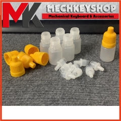 100 Lọ Nhựa 5ml Lọ đựng nước nhỏ mắt bao gồm nắp có garanti