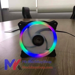 Quạt case, quạt tản nhiệt 12cm Dual Riing Double Halo X1 led rainbow