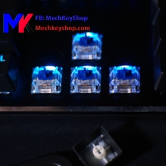 Bàn phím cơ MK K001s, Switch GATERON quang học, RGB, LED nháy theo nhạc, Driver tiếng anh, chống nước