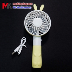 [Ảnh thật] Quạt tích điện mini cầm tay tai thỏ