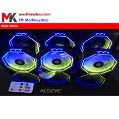 Bộ 6 Fan led RGB Alseye EL120 kèm hub + điều khiển