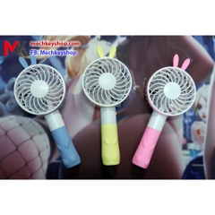 [Ảnh thật] Quạt tích điện mini cầm tay tai thỏ