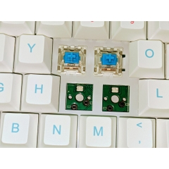 Bàn phím cơ Bluetooth Keycool 87 Macaron Hotswap Keycap Cherry Profile Dye sub chất lượng cao