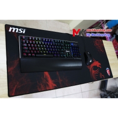 [Ảnh thật] Tấm lót chuột cỡ 90*40 cm dày 4mm, hình MSI