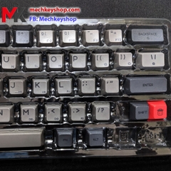 Bộ nút Keycap GK64 GK64s chất liệu PBT in Dye Sub (Xám đậm)