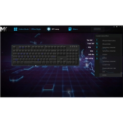 Bàn phím cơ MK K001s, Switch GATERON quang học, RGB, LED nháy theo nhạc, Driver tiếng anh, chống nước