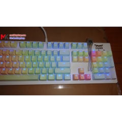 Set keycap rainbow chất liệu pbt, xuyên led 104 phím Fullbox