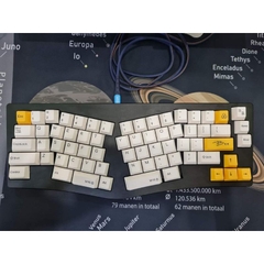 Bộ keycap Honey & Milk Thick PBT Cherry Profile 154 nút dùng cho bàn phím cơ