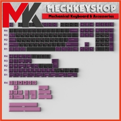 Bộ nút bàn phím keycap CMK Aifei Black Lotus ABS double shot