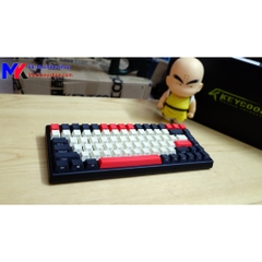 Bàn phím cơ mini không dây Keycool KC84 - Keycap PBT Ninja, Led Trắng, Switch Gateron Black [MKSHOP]
