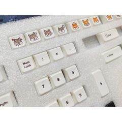 Bộ keycap Shiba Inu 118 phím XDA profile, thick pbt in dye sub
