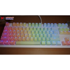 Set keycap rainbow chất liệu pbt, xuyên led 104 phím Fullbox