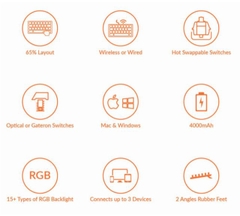 Bàn phím cơ Keychron K6 Hotswap RGB Aluminium Edition