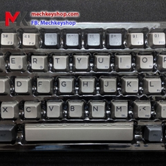 Bộ nút Keycap GK64 GK64s chất liệu PBT in Dye Sub (Xám đậm)