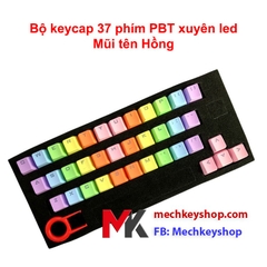 Bộ keycap 37 phím Rainbow PBT xuyên led cho bàn phím cơ