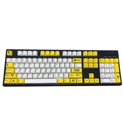Bộ keycap Bee ong vàng thick pbt in dye sub cho bàn phím cơ
