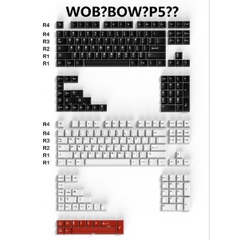 Bộ nút keycap CMK Aifei BOW WOB Cherry profile ABS double shot cho bàn phím cơ