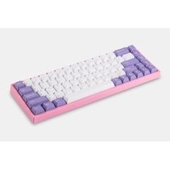 Bộ Keycap 68 phím White Purple PBT double shot tháo phím NJ68