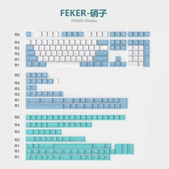Bộ nút keycap FEKER OLIVIA SHOKO 8008 Heavy Industry PBT double shot CSA Profile