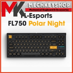 Bàn phím cơ FL-Esports FL750 Polar Night (Gasket-mount, hotswap, 3 modes) - MKShop
