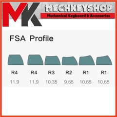Bộ Keycap FSA Banana PBT Double shot cho bàn phím cơ