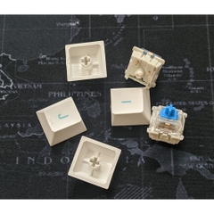 Bàn phím cơ Bluetooth Keycool 87 Macaron Hotswap Keycap Cherry Profile Dye sub chất lượng cao