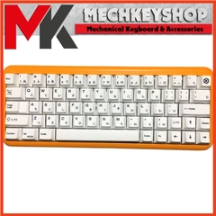 Bộ keycap BOW White Minimalist Cherry profile thick PBT cho bàn phím cơ