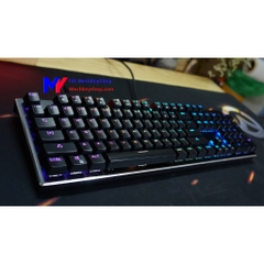 Bàn phím cơ MK K001s, Switch GATERON quang học, RGB, LED nháy theo nhạc, Driver tiếng anh, chống nước