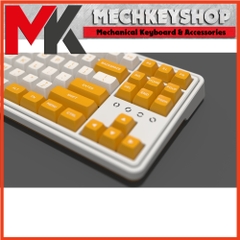 Bàn phím cơ FL-Esports CMK87 Yellow & White 3 Mode (Type-C / Bluetooth / 2.4G) - Hàng chính hãng