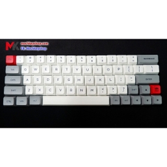 Bộ keycap dùng cho bàn phím cơ GK64s GK64, trắng phối xám