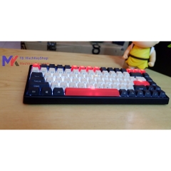 Bàn phím cơ mini không dây Keycool KC84 - Keycap PBT Ninja, Led Trắng, Switch Gateron Black [MKSHOP]