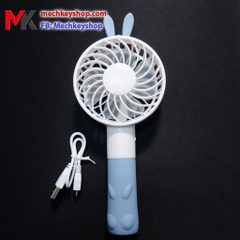 [Ảnh thật] Quạt tích điện mini cầm tay tai thỏ