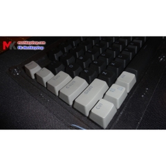 Bộ keycap 104+2 phím pbt double shot xuyên led - Đen phối xám