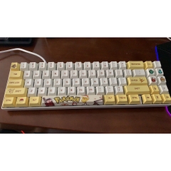 Bộ keycap Pikachu, Cherry Profile, thick PBT cho bàn phím cơ